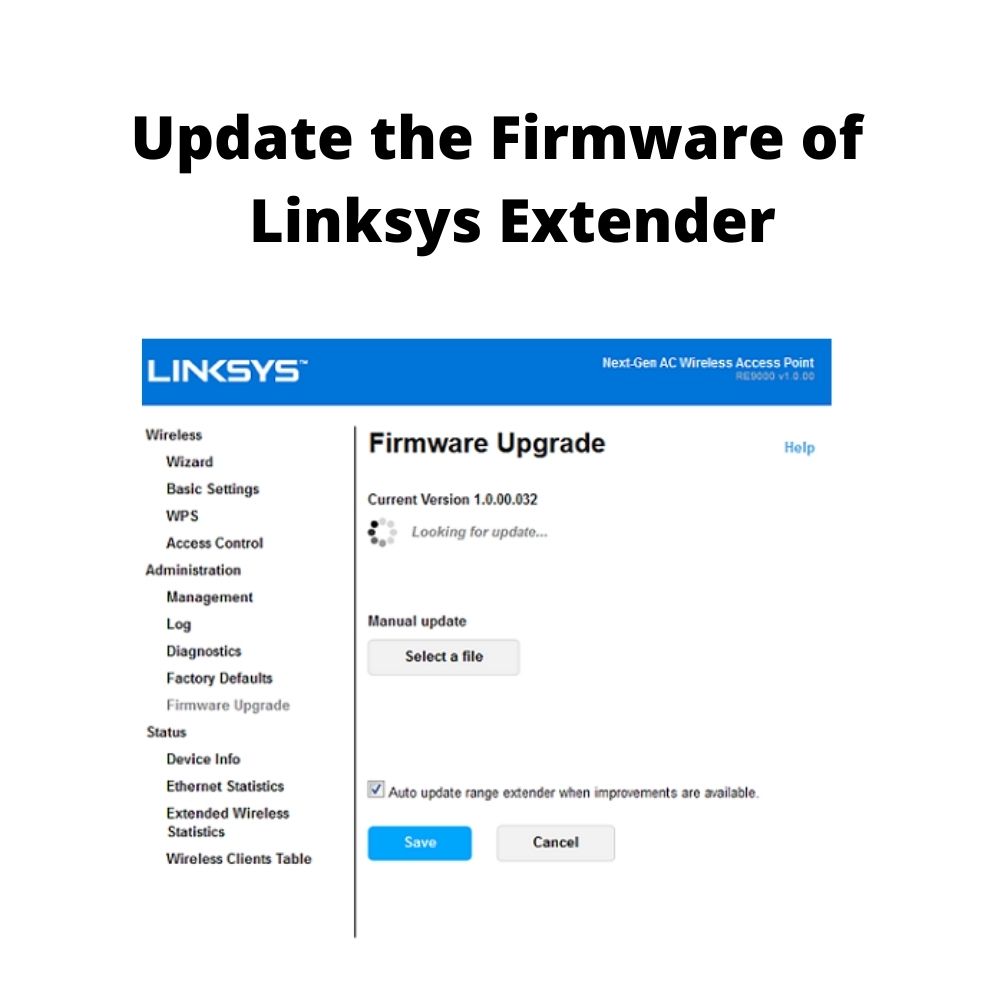Linksys Firmware update