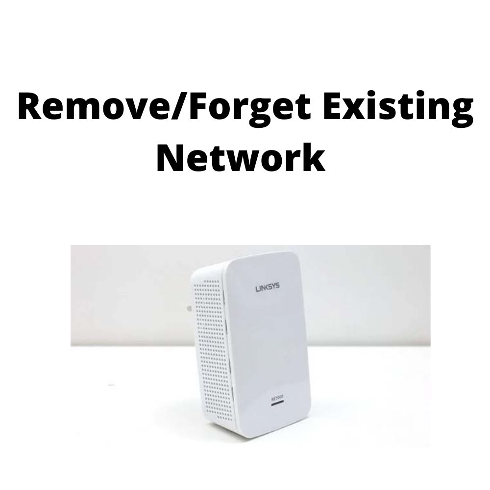 remove, forget existing Network