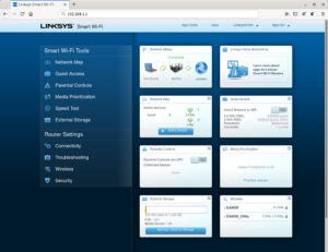 Check the settings of Linksys router