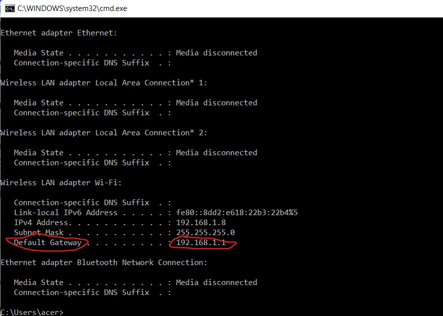 Linksys Default IP Address